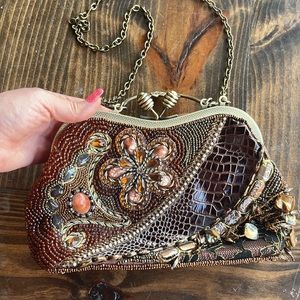 Chico’s Beaded Purse Vintage Clutch
